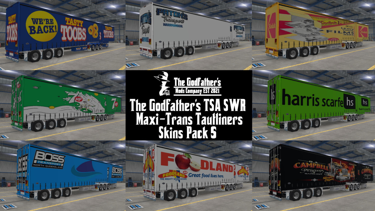 The Godfather's TSA/SWR Maxi-Trans Tautliners Skins Pack 5